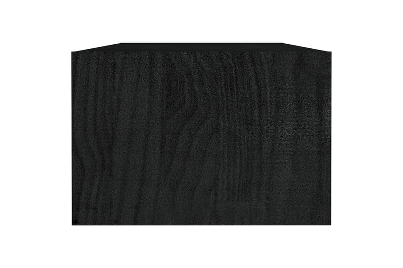 Salongbord 110x50x34 cm heltre furu svart - Svart - Møbler - Bord - Sofabord
