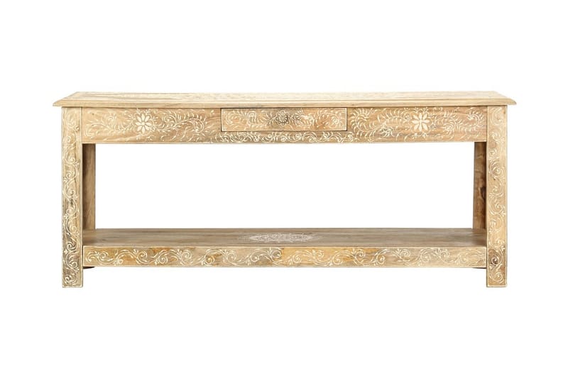Salongbord 110x50x45 cm håndmalt heltre mango - Møbler - Bord - Sofabord
