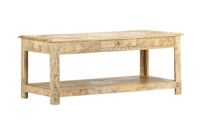 Salongbord 110x50x45 cm håndmalt heltre mango - Møbler - Bord - Sofabord