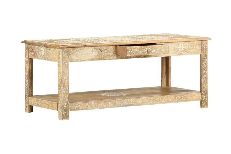 Salongbord 110x50x45 cm håndmalt heltre mango - Møbler - Bord - Sofabord