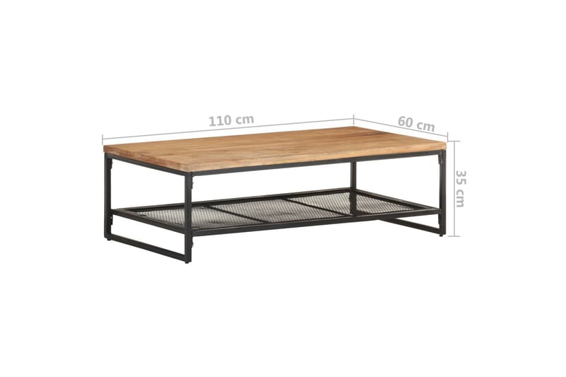 Salongbord 110x60x35 cm heltre akasie - Brun - Møbler - Bord - Sofabord