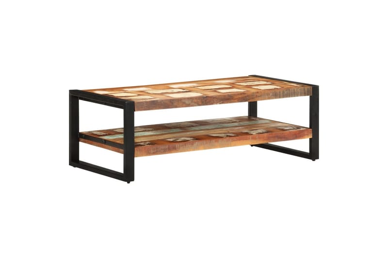Salongbord 120x60x40 cm gjenvunnet heltre - Brun - Møbler - Bord - Sofabord