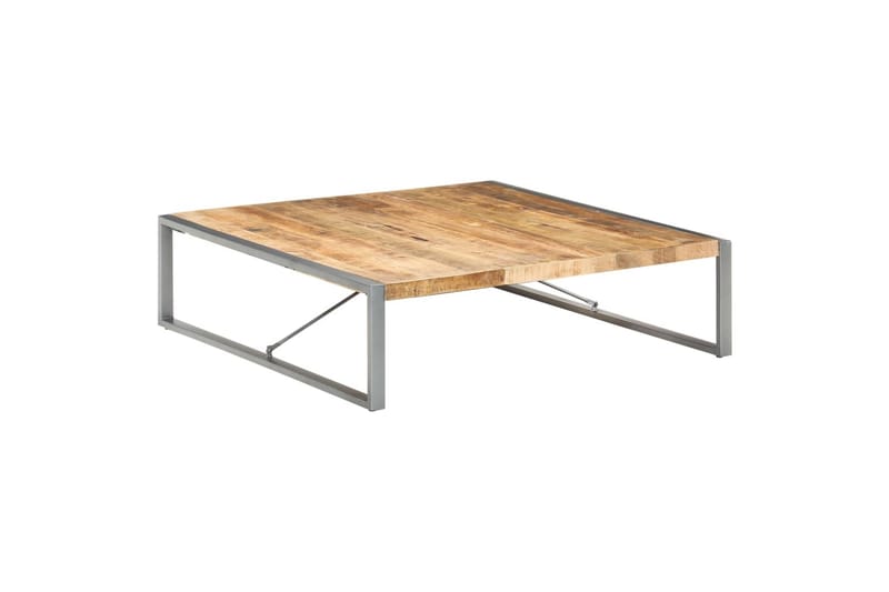 Salongbord 140x140x40 cm grovt mangotre - Brun - Møbler - Bord - Sofabord