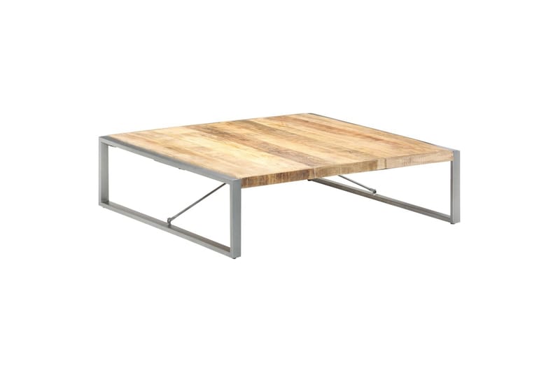 Salongbord 140x140x40 cm grovt mangotre - Brun - Møbler - Bord - Sofabord