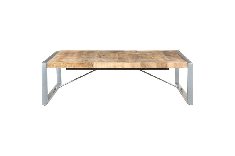 Salongbord 140x140x40 cm grovt mangotre - Brun - Møbler - Bord - Sofabord