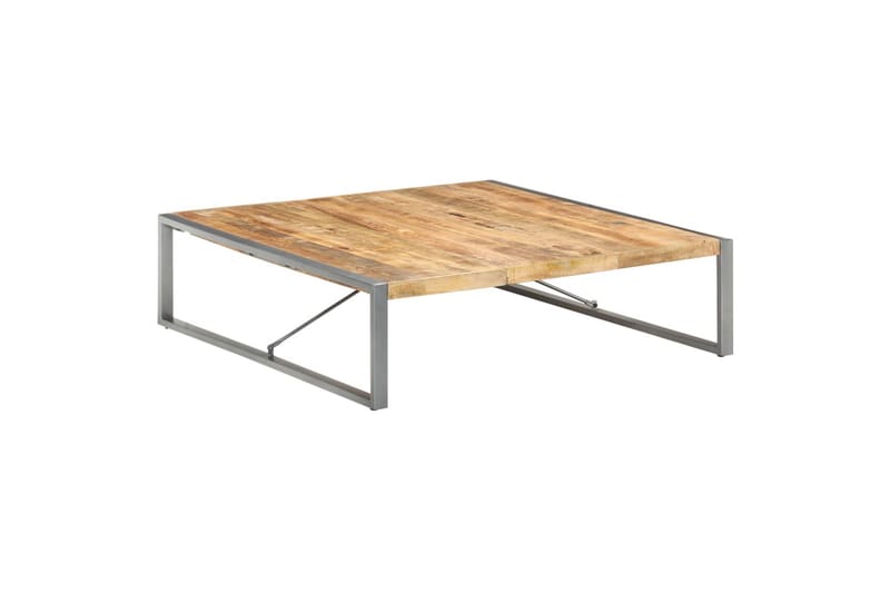 Salongbord 140x140x40 cm grovt mangotre - Brun - Møbler - Bord - Sofabord