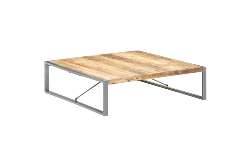Salongbord 140x140x40 cm grovt mangotre - Brun - Møbler - Bord - Sofabord