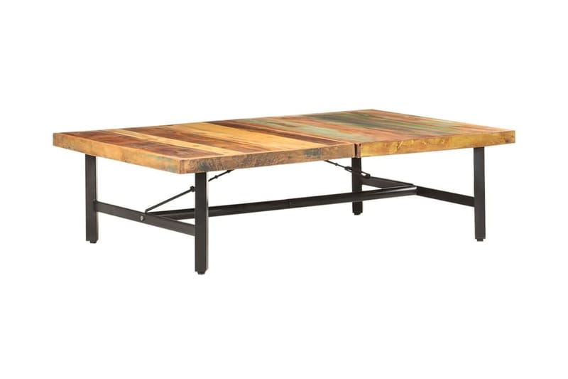 Salongbord 142x90x42 cm gjennvunnet heltre - Brun - Møbler - Bord - Sofabord