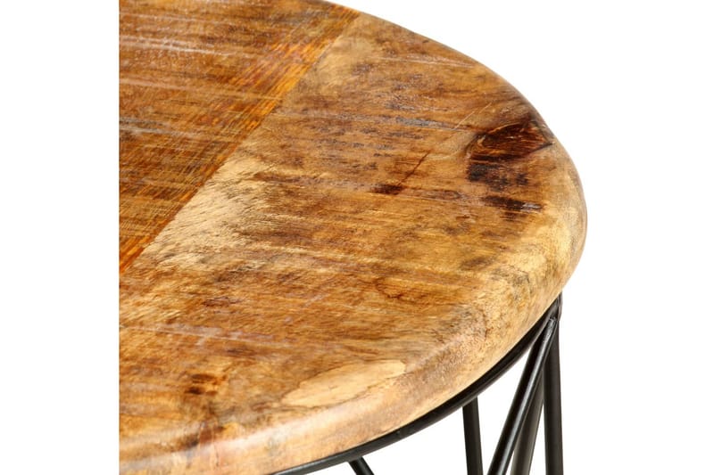 Salongbord 2 stk heltre mango - Flerfarget - Møbler - Bord - Sofabord