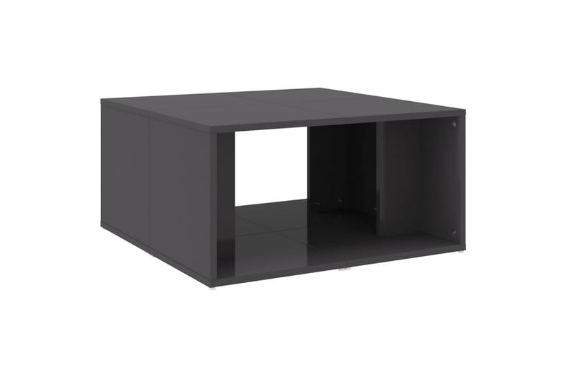 Salongbord 4 stk høyglans grå 33x33x33 cm sponplate - Grå - Møbler - Bord - Sofabord