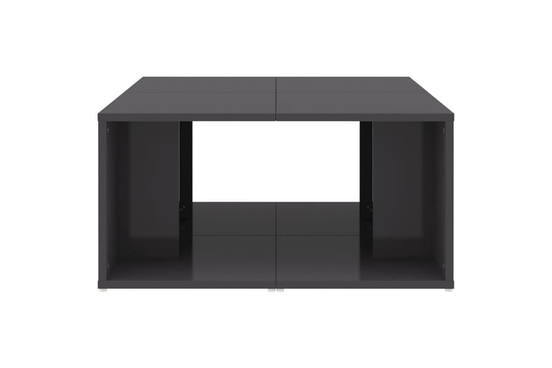 Salongbord 4 stk høyglans grå 33x33x33 cm sponplate - Grå - Møbler - Bord - Sofabord