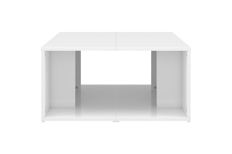 Salongbord 4 stk høyglans hvit 33x33x33 cm sponplate - Hvit - Møbler - Bord - Sofabord