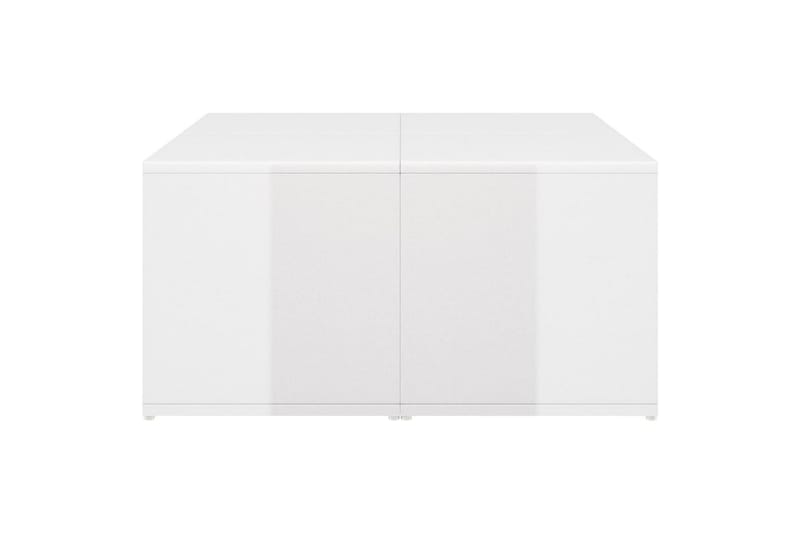 Salongbord 4 stk høyglans hvit 33x33x33 cm sponplate - Hvit - Møbler - Bord - Sofabord