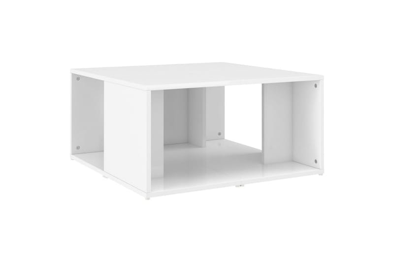 Salongbord 4 stk høyglans hvit 33x33x33 cm sponplate - Hvit - Møbler - Bord - Sofabord