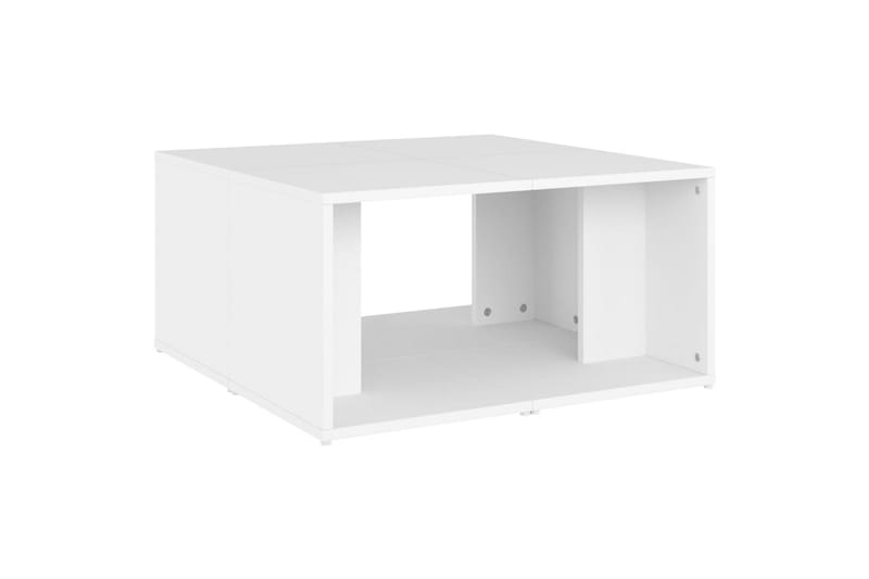 Salongbord 4 stk hvit 33x33x33 cm sponplate - Hvit - Møbler - Bord - Sofabord
