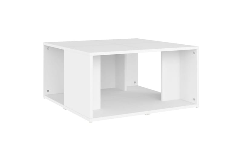Salongbord 4 stk hvit 33x33x33 cm sponplate - Hvit - Møbler - Bord - Sofabord