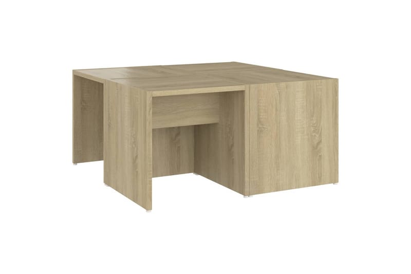 Salongbord 4 stk sonoma eik 33x33x33 cm sponplate - Brun - Møbler - Bord - Sofabord