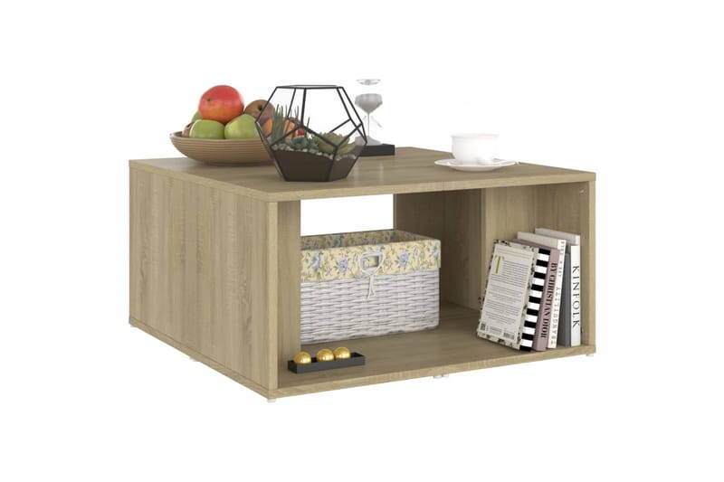 Salongbord 4 stk sonoma eik 33x33x33 cm sponplate - Brun - Møbler - Bord - Sofabord