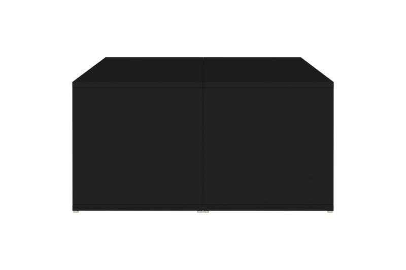 Salongbord 4 stk svart 33x33x33 cm sponplate - Svart - Sofabord