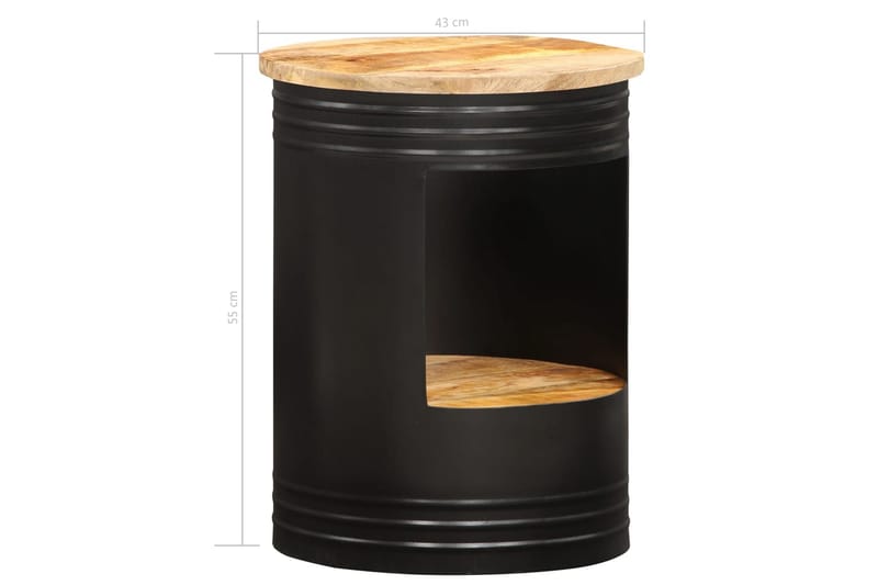 Salongbord 43x55 cm heltre mango - Brun - Møbler - Bord - Sofabord