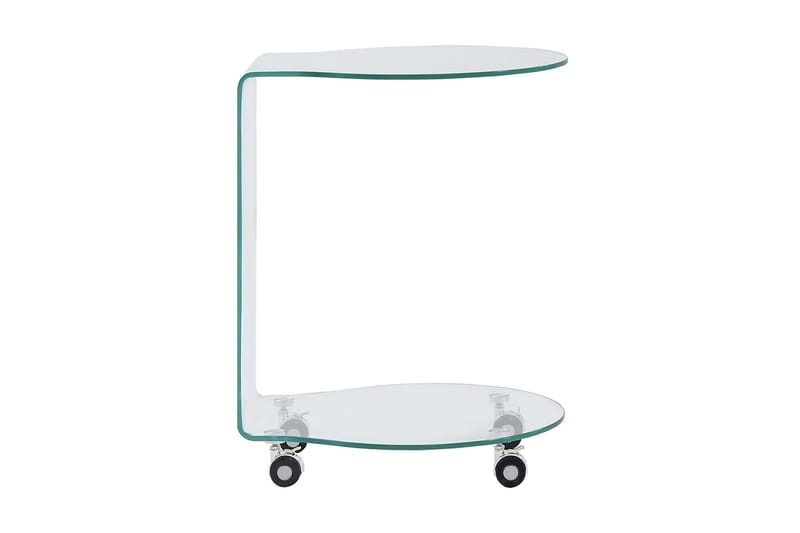 Salongbord 45x40x58 cm herdet glass - Gjennomsiktig - Møbler - Bord - Sofabord