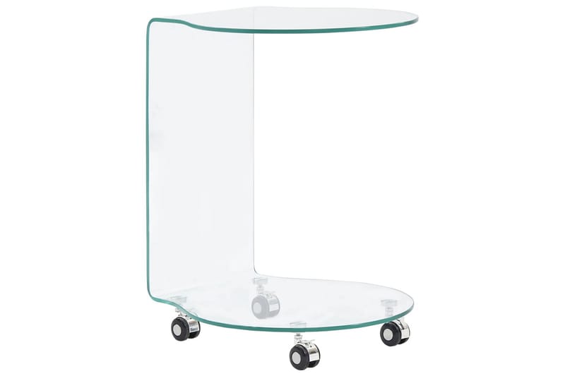 Salongbord 45x40x58 cm herdet glass - Gjennomsiktig - Møbler - Bord - Sofabord