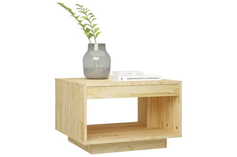 Salongbord 50x50x33,5 cm heltre furu - Brun - Møbler - Bord - Sofabord