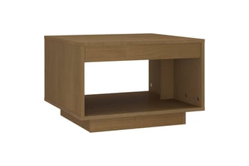 Salongbord 50x50x33,5 cm heltre furu honningbrun - Brun - Møbler - Bord - Sofabord