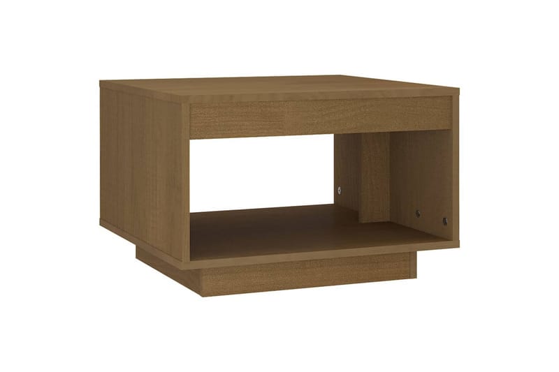 Salongbord 50x50x33,5 cm heltre furu honningbrun - Brun - Møbler - Bord - Sofabord