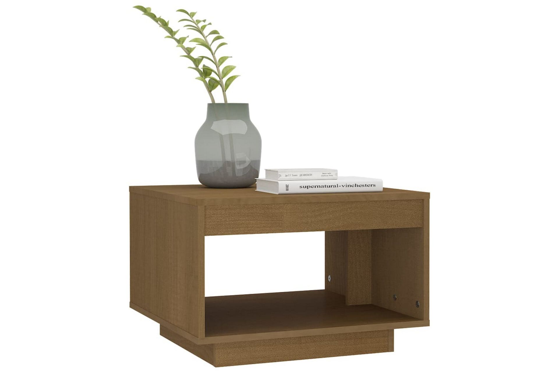 Salongbord 50x50x33,5 cm heltre furu honningbrun - Brun - Møbler - Bord - Sofabord