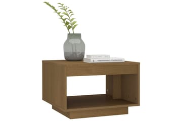 Salongbord 50x50x33,5 cm heltre furu honningbrun - Brun - Møbler - Bord - Sofabord