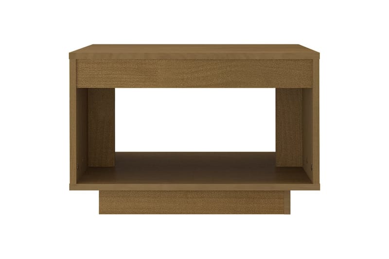 Salongbord 50x50x33,5 cm heltre furu honningbrun - Brun - Møbler - Bord - Sofabord