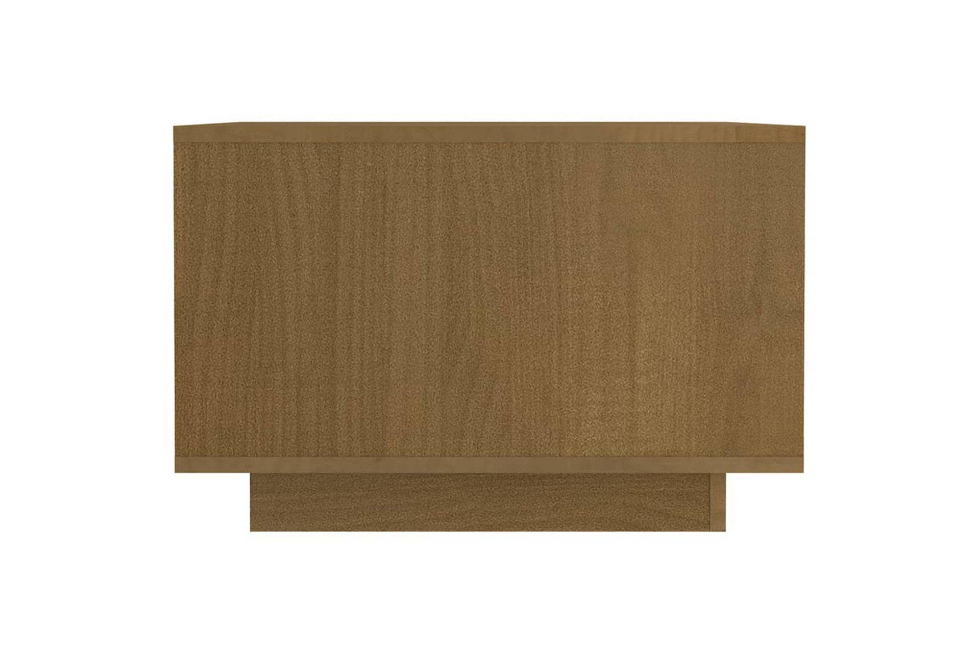 Salongbord 50x50x33,5 cm heltre furu honningbrun - Brun - Møbler - Bord - Sofabord