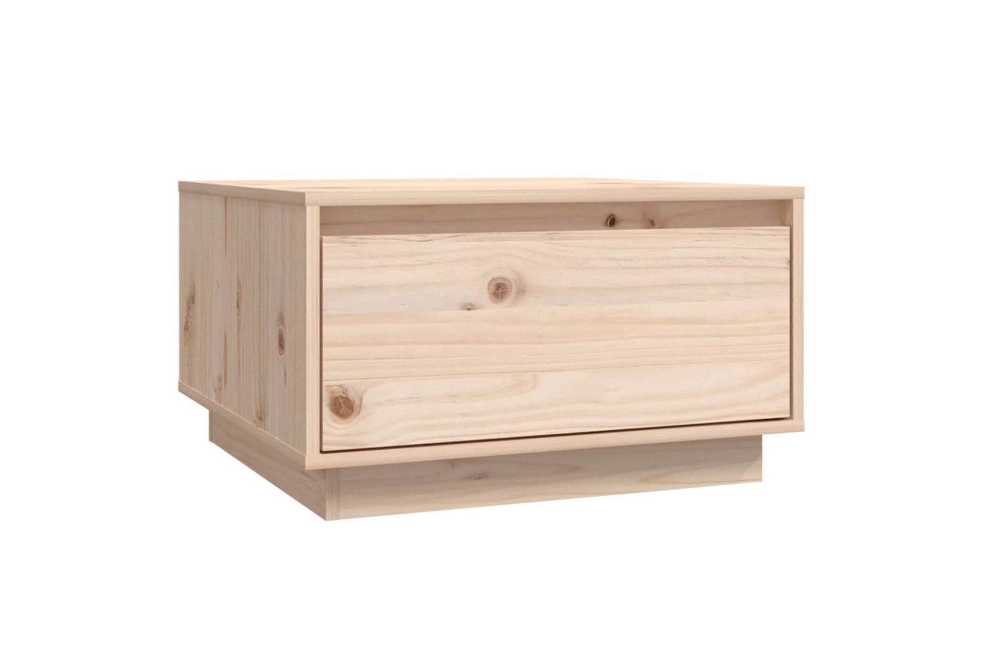 Salongbord 55x56x32 cm heltre furu - Brun - Møbler - Bord - Sofabord