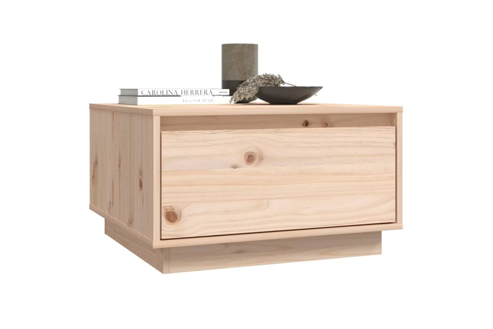 Salongbord 55x56x32 cm heltre furu - Brun - Møbler - Bord - Sofabord