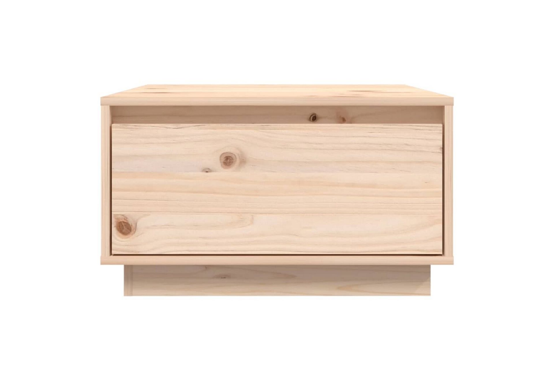 Salongbord 55x56x32 cm heltre furu - Brun - Møbler - Bord - Sofabord