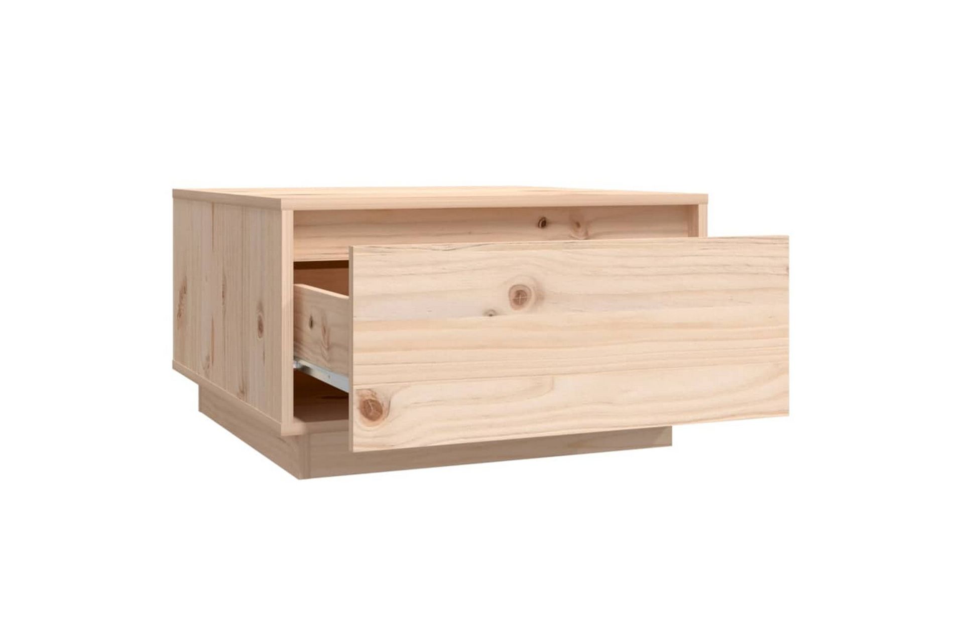 Salongbord 55x56x32 cm heltre furu - Brun - Møbler - Bord - Sofabord