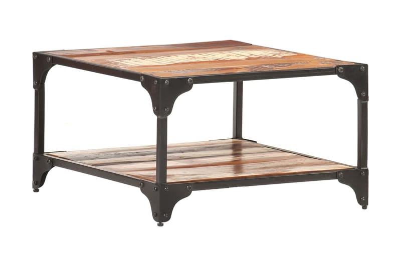 Salongbord 60x60x35 cm gjenvunnet heltre - Møbler - Bord - Sofabord