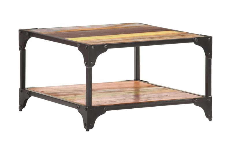 Salongbord 60x60x35 cm gjenvunnet heltre - Møbler - Bord - Sofabord