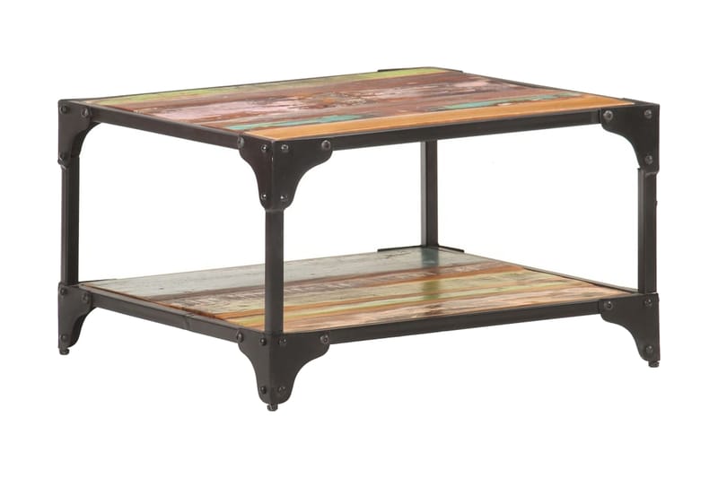 Salongbord 60x60x35 cm gjenvunnet heltre - Møbler - Bord - Sofabord