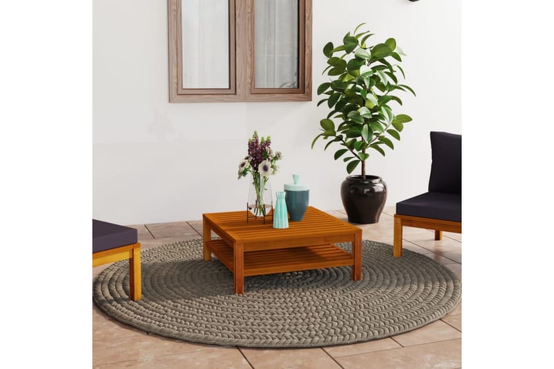 Salongbord 65x65x32 cm heltre akasie - Brun - Møbler - Bord - Sofabord