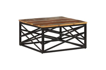 Salongbord 68x68x35 cm gjenvunnet heltre - Brun - Møbler - Bord - Sofabord
