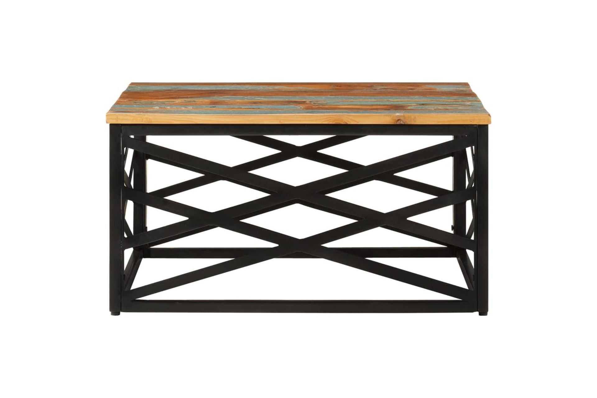 Salongbord 68x68x35 cm gjenvunnet heltre - Brun - Møbler - Bord - Sofabord