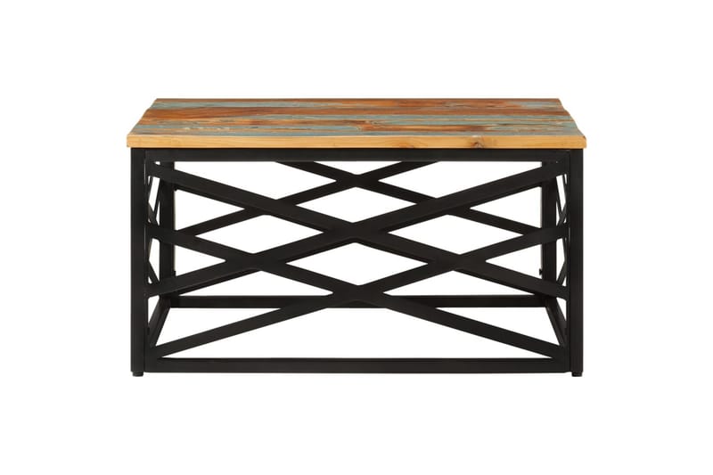 Salongbord 68x68x35 cm gjenvunnet heltre - Brun - Møbler - Bord - Sofabord