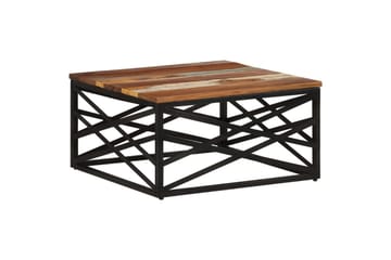 Salongbord 68x68x35 cm gjenvunnet heltre - Brun - Møbler - Bord - Sofabord
