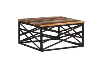 Salongbord 68x68x35 cm gjenvunnet heltre - Brun - Møbler - Bord - Sofabord