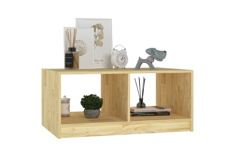 Salongbord 75x50x33,5 cm heltre furu - Brun - Møbler - Bord - Sofabord