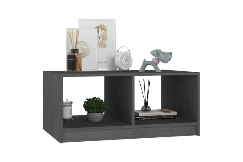 Salongbord 75x50x33,5 cm heltre furu grå - Grå - Møbler - Bord - Sofabord