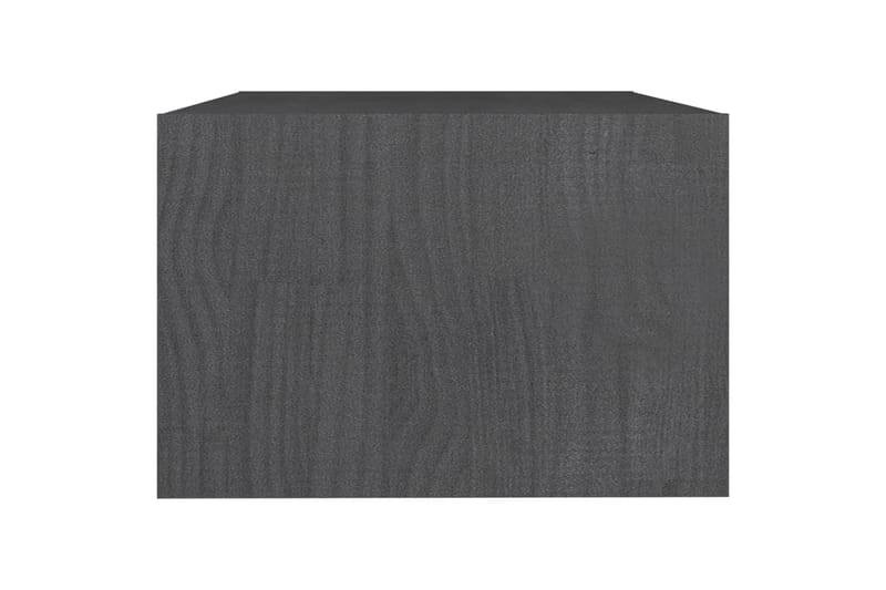 Salongbord 75x50x33,5 cm heltre furu grå - Grå - Sofabord