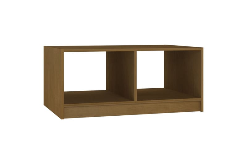 Salongbord 75x50x33,5 cm heltre furu honningbrun - Brun - Møbler - Bord - Sofabord